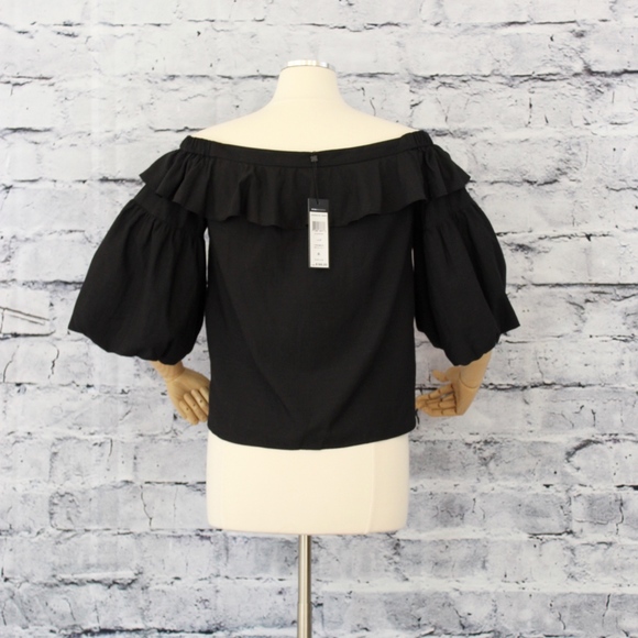 🎉🎉HP🎉🎉BCBGmaxazria Short Sleeve Shirred Top - Picture 7 of 8